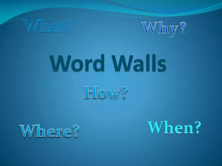 word walls