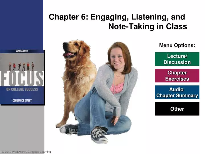 chapter 6 engaging listening and note taking in class