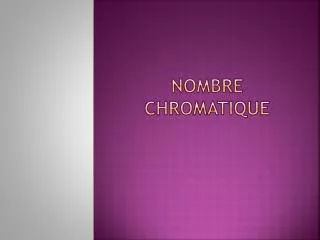 nombre chromatique