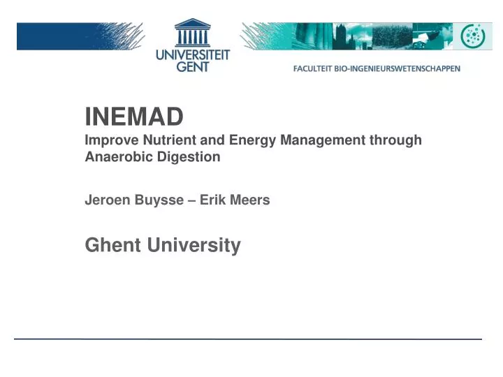 inemad improve nutrient and energy management through anaerobic digestion