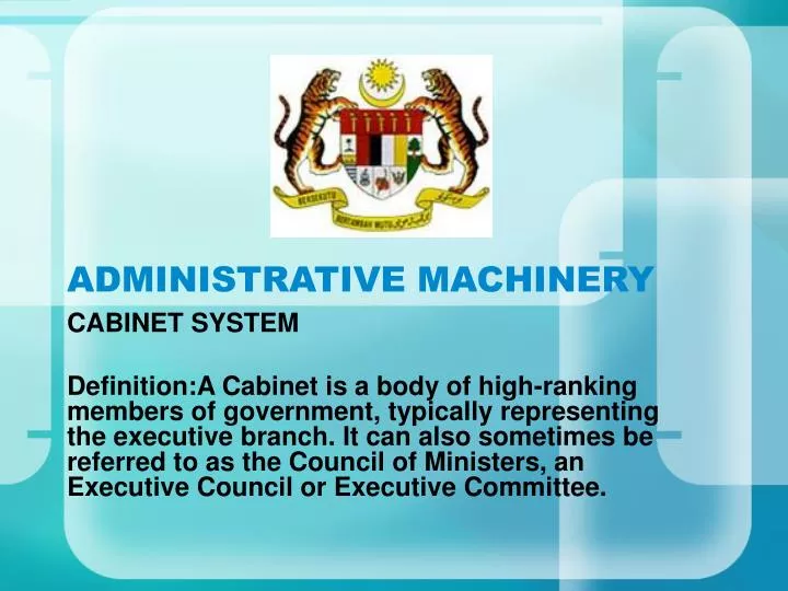 administrative machinery
