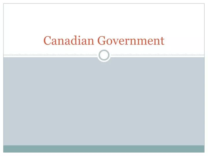 canadian government