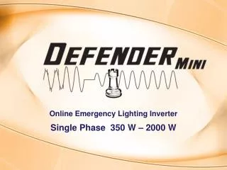 Online Emergency Lighting Inverter