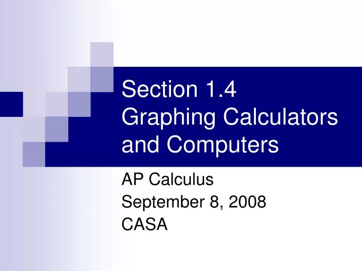 section 1 4 graphing calculators and computers