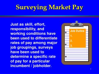 Surveying Market Pay