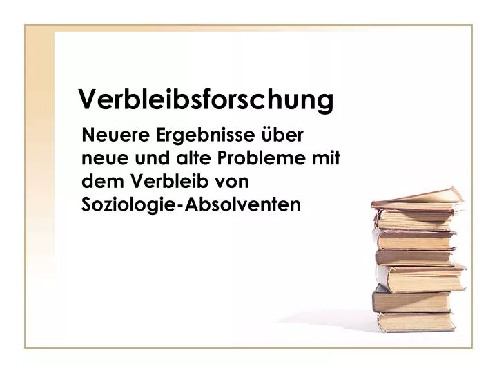 verbleibsforschung