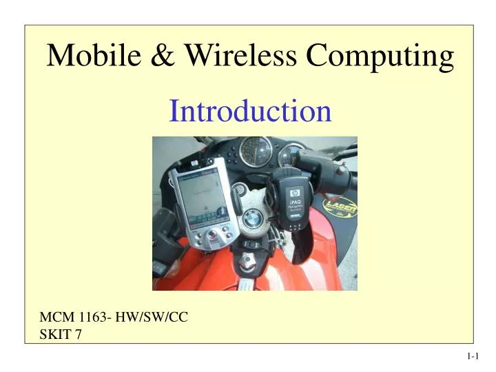mobile wireless computing introduction