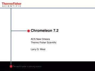 Chromeleon 7.2