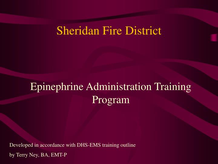 sheridan fire district