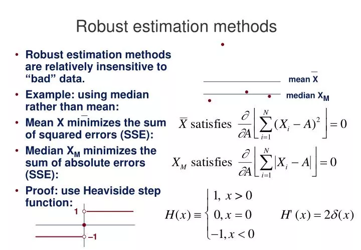 robust estimation methods