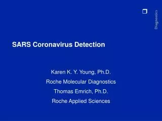 SARS Coronavirus Detection
