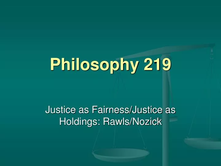 philosophy 219