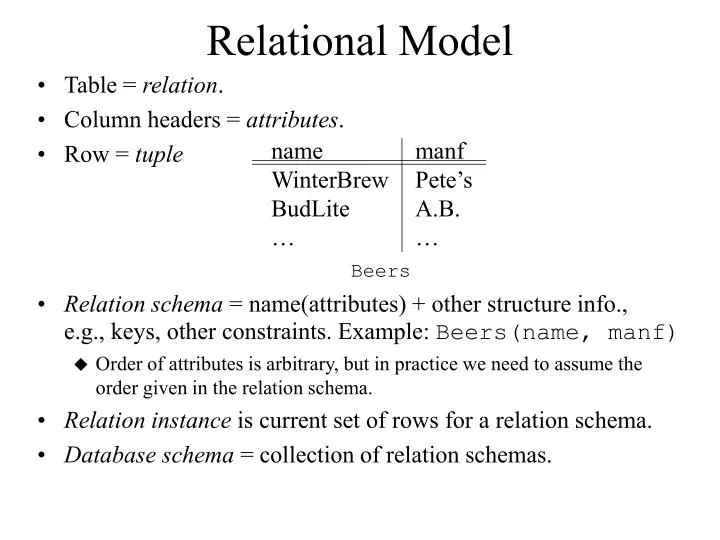 relational model