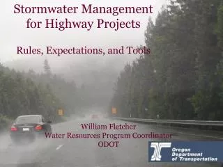 Stormwater Management for Highway Projects Rules, Expectations, and Tools