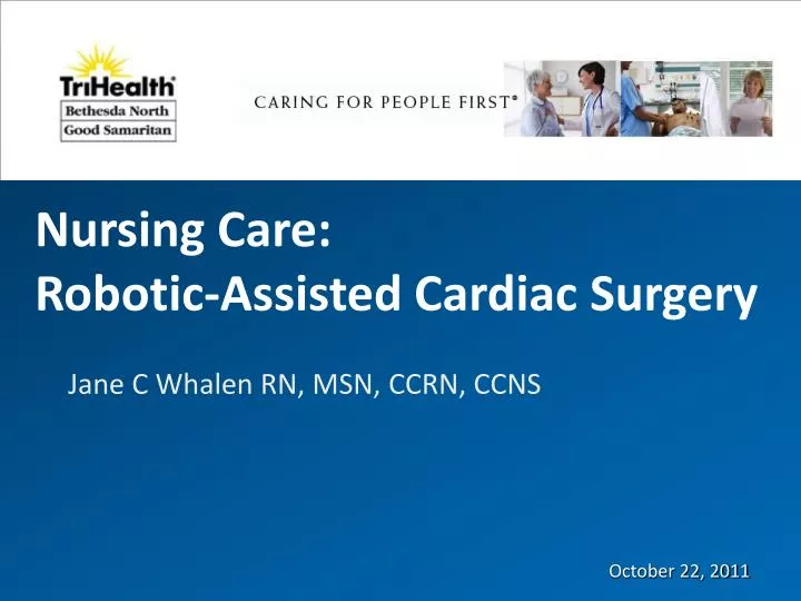 nursing care robotic assisted cardiac surgery