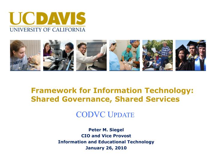 framework for information technology shared governance shared services