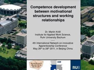 Competence development between motivational structures and working relationships