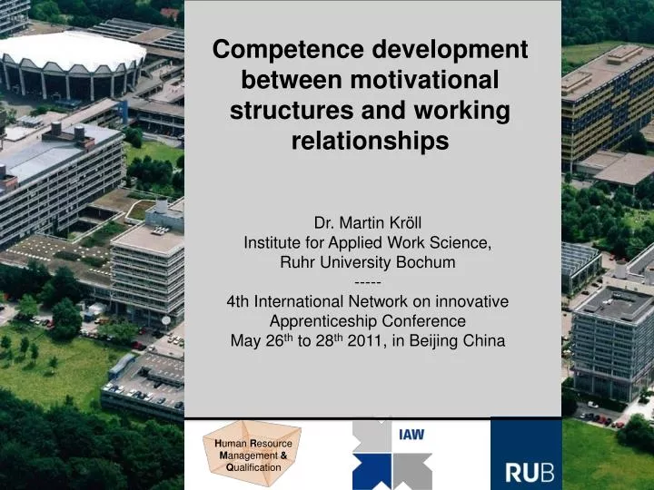 competence development between motivational structures and working relationships