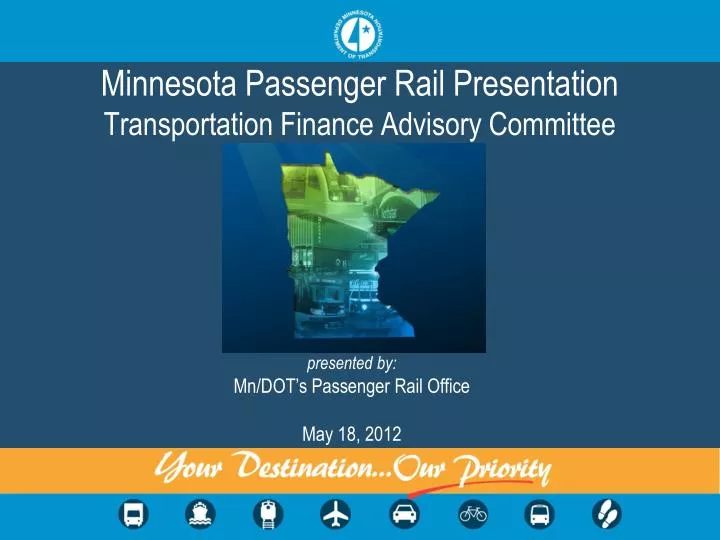 minnesota passenger rail presentation transportation finance advisory committee