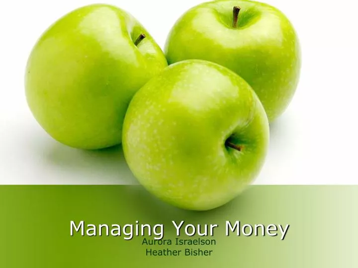 managing your money