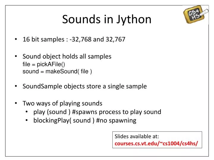 sounds in jython