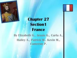 Chapter 27 Section1 France