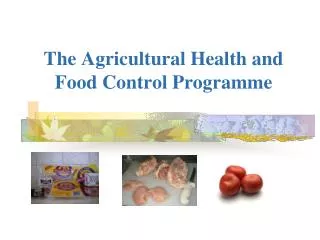 The Agricultural Health and Food Control Programme