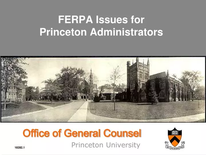 ferpa issues for princeton administrators