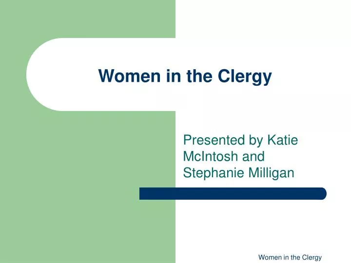 women in the clergy