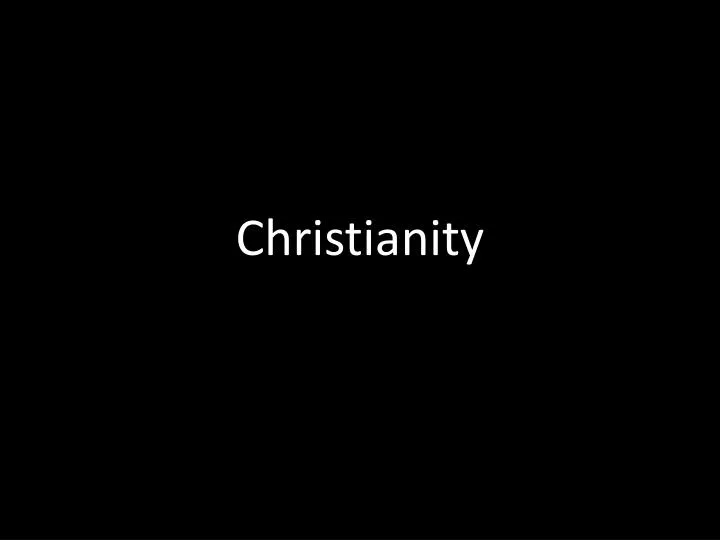 christianity