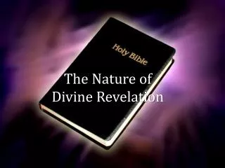 The Nature of Divine Revelation