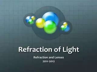 refraction of light