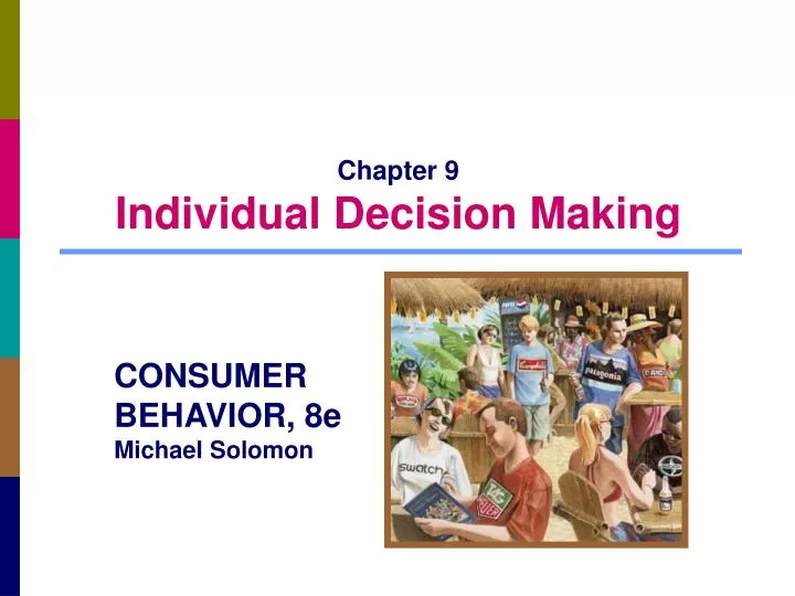 chapter 9 individual decision making