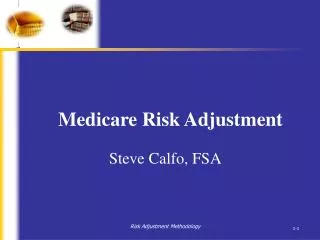 Medicare Risk Adjustment