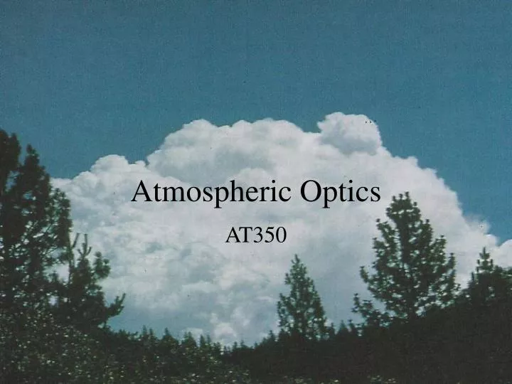 atmospheric optics