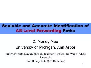 Scalable and Accurate Identification of AS-Level Forwarding Paths