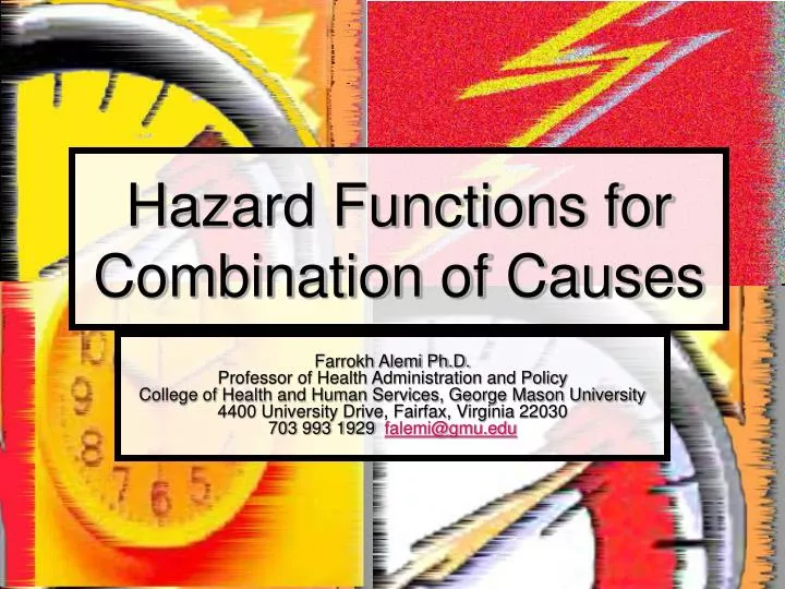 hazard functions for combination of causes