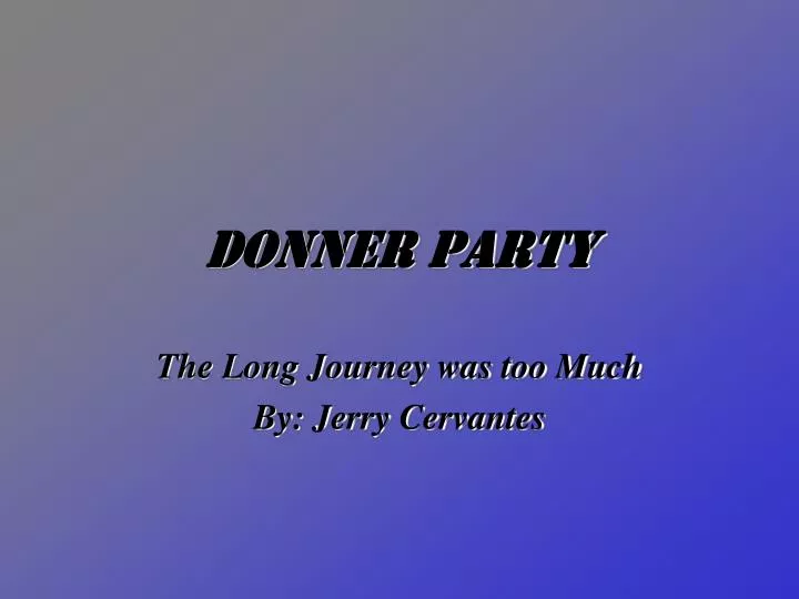 donner party