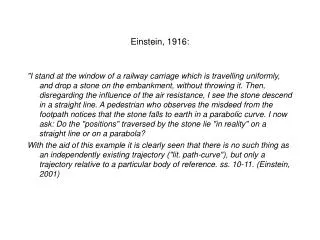 einstein 1916
