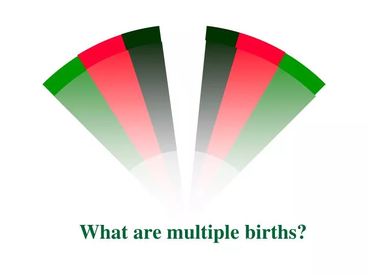 what are multiple births