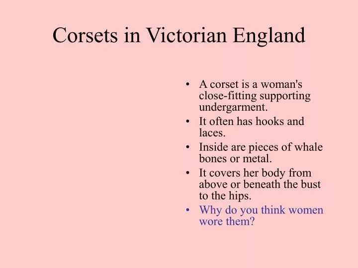 corsets in victorian england