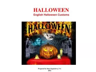 HALLOWEEN English Halloween Customs