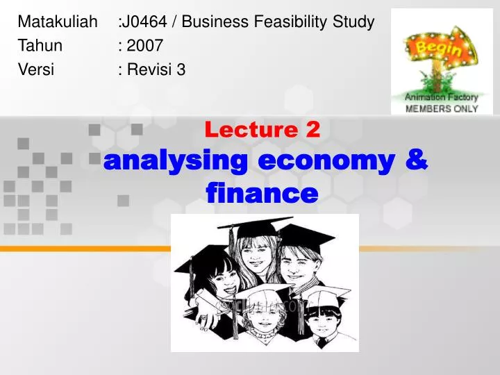 lecture 2 analysing economy finance