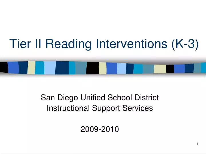 tier ii reading interventions k 3