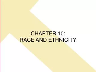 CHAPTER 10: RACE AND ETHNICITY