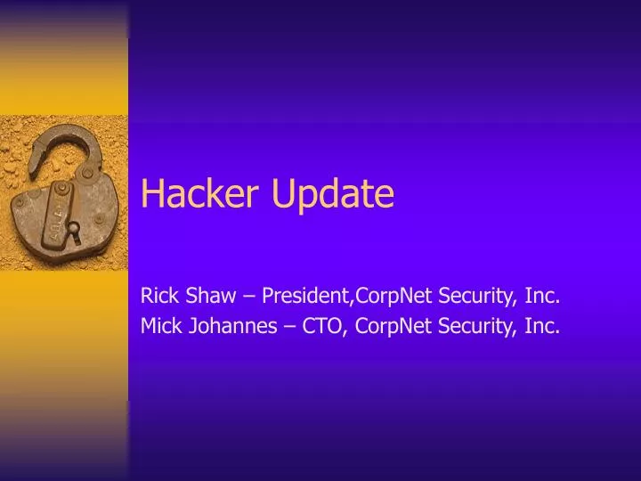 hacker update