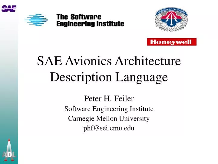 sae avionics architecture description language