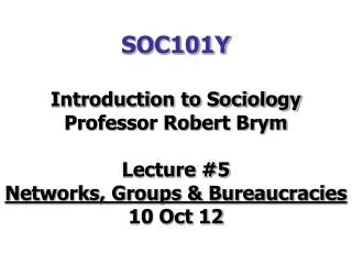 SOC101Y