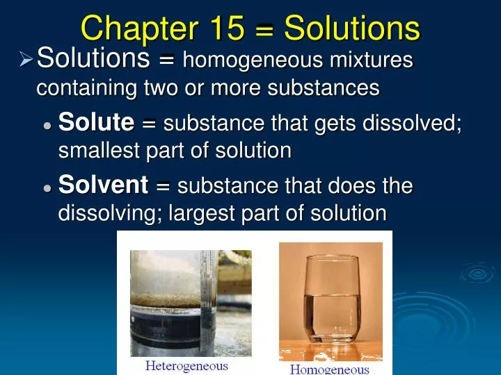 chapter 15 solutions