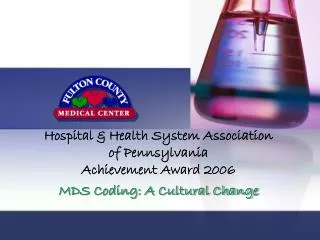 Hospital &amp; Health System Association of Pennsylvania Achievement Award 2006